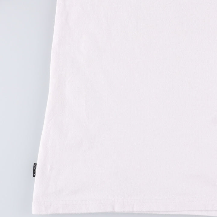 STUSSY Long T-shirt, Men's size L cotton white type Vintage Second Hand