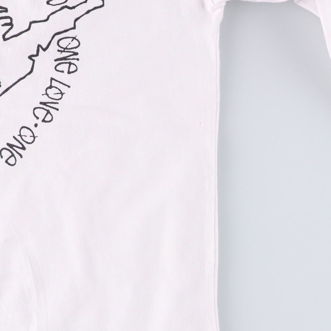 STUSSY Long T-shirt, Men's size L cotton white type Vintage Second Hand