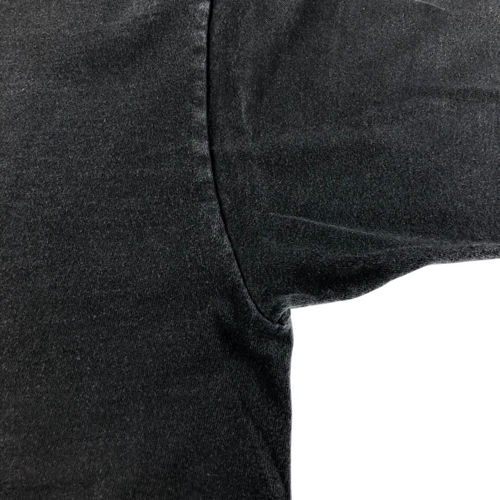 00'S Harley-Davidson Fire Pattern Motorcycle Bike T-Shirt Men's XXL cotton black type Vintage Second Hand