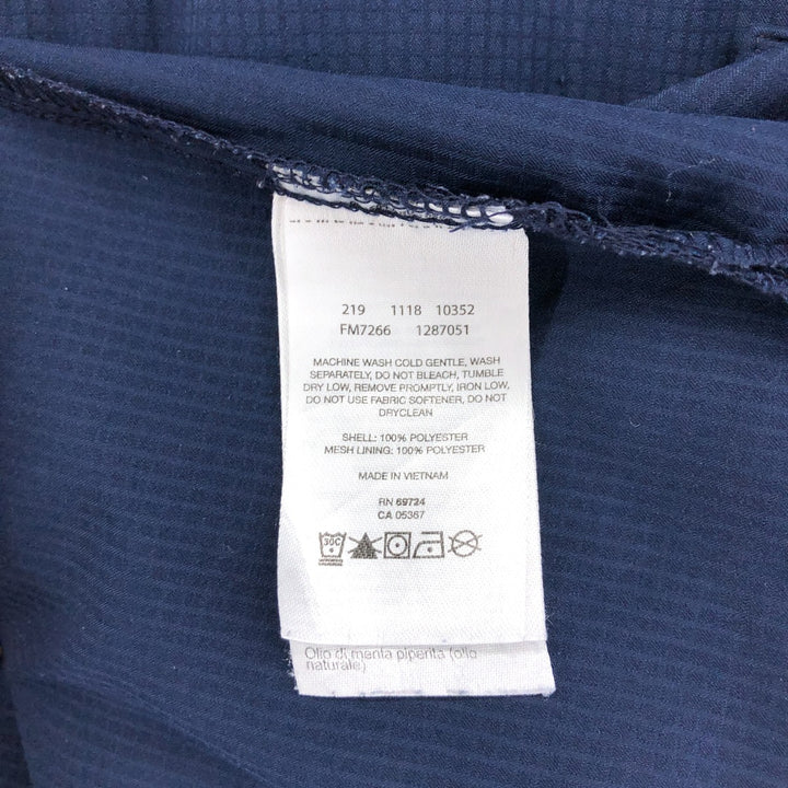 Columbia PFG OMNI-SHADE Button-down Short Sleeve Fishing Shirt, Men's XL polyester Navy blue Vintage Second Hand