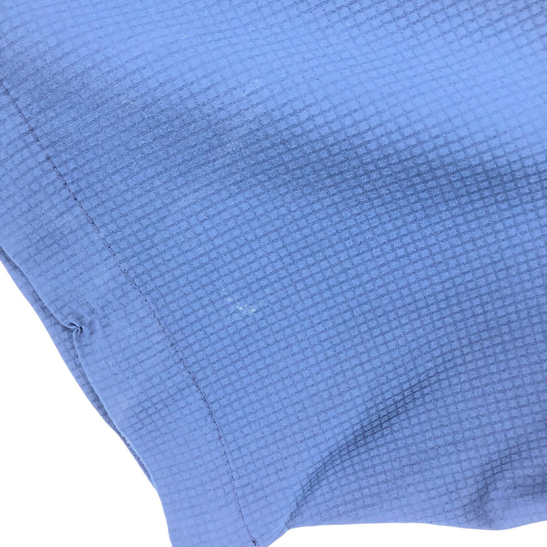 Columbia PFG OMNI-SHADE Button-down Short Sleeve Fishing Shirt, Men's Size L polyester navy blue type Vintage Second Hand