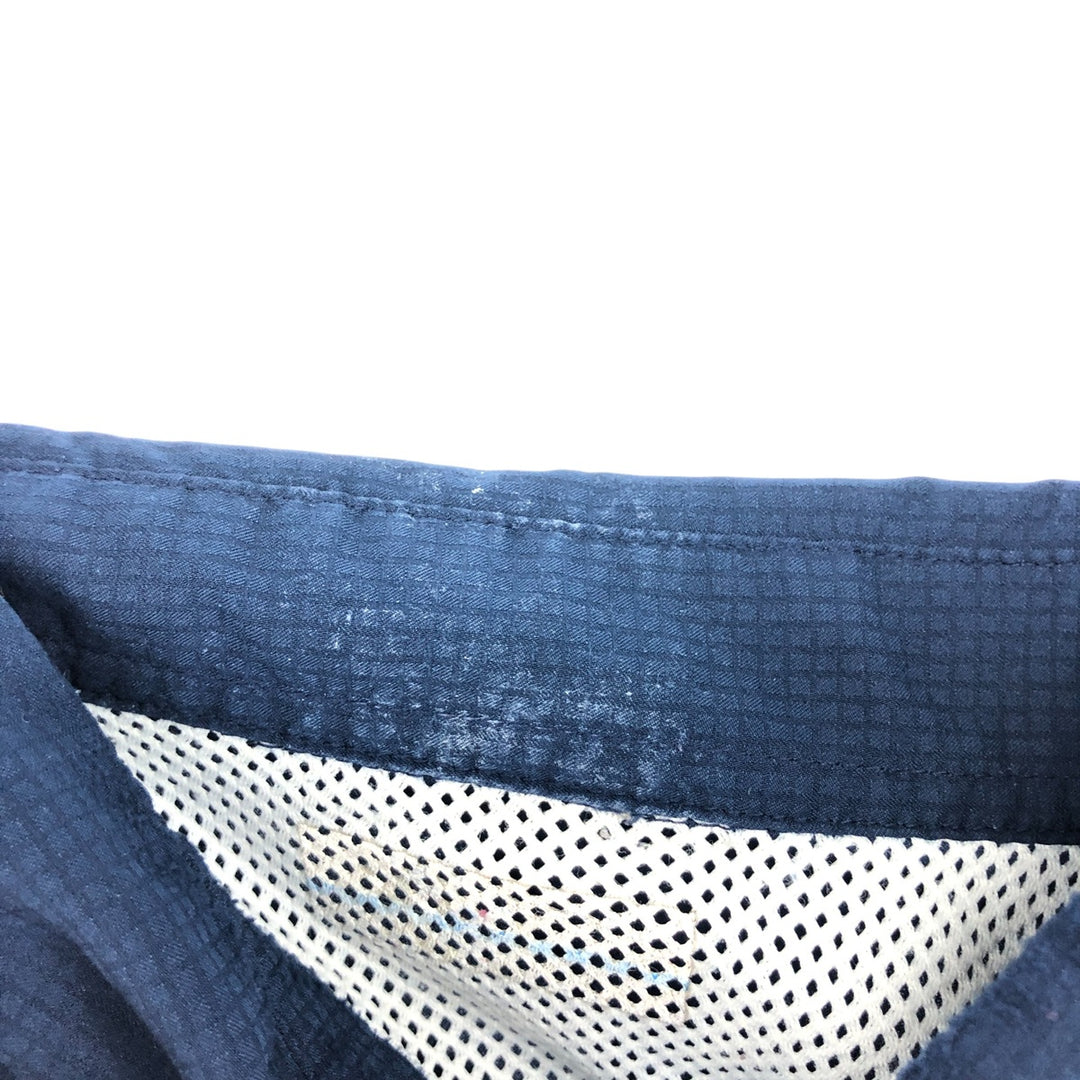 Columbia PFG OMNI-SHADE Button-down Short Sleeve Fishing Shirt, Men's Size L polyester navy blue type Vintage Second Hand