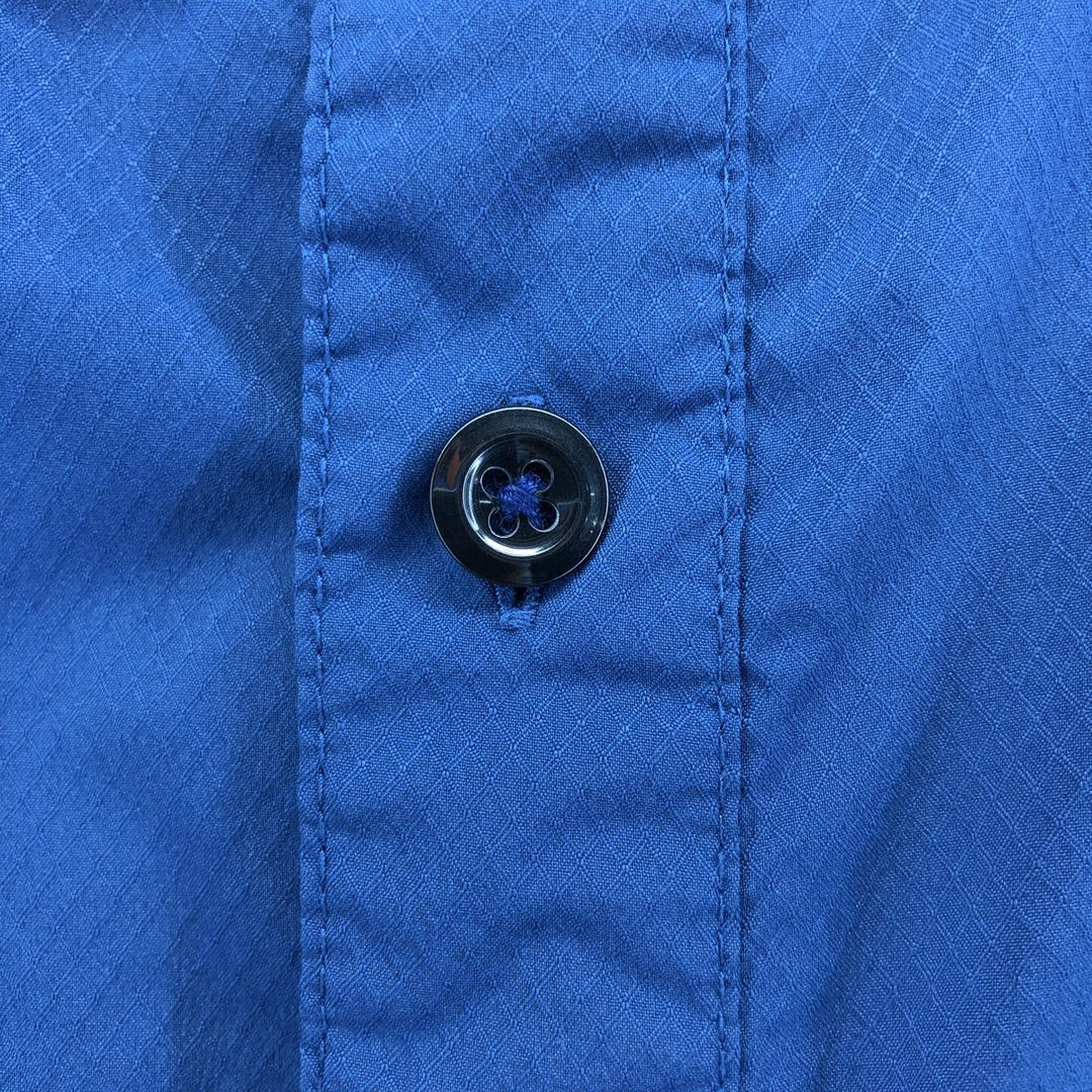 Columbia PFG OMNI-SHADE Open Collar Short Sleeve Fishing Shirt Men's XL polyester navy blue type Vintage Second Hand