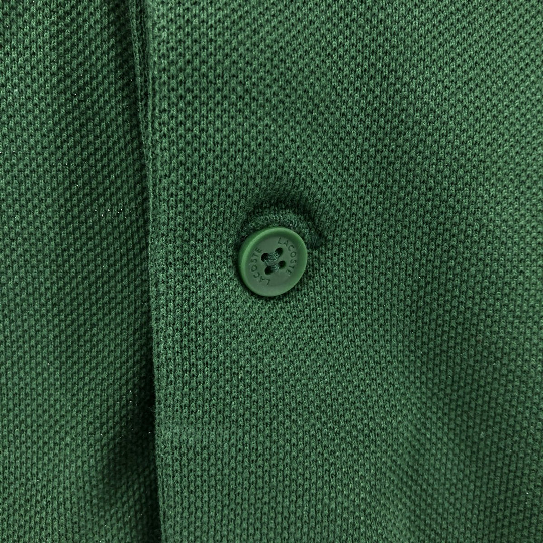 Lacoste LACOSTE RELAX FIT short sleeve polo shirt 5 men's L equivalent cotton Green type dark green Vintage Second Hand