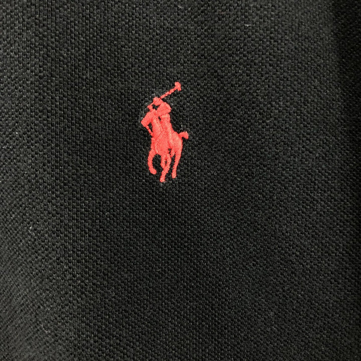 Ralph Lauren POLO by Ralph Lauren short sleeve polo shirt, men's size L cotton black type Vintage Second Hand