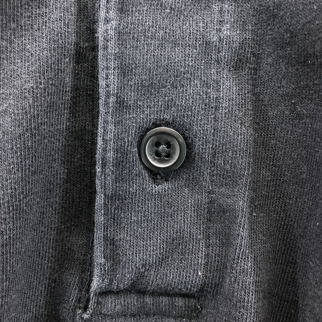 00'S Harley-Davidson Fire Pattern Short Sleeve Polo Shirt Made in USA Men's XL cotton black type Vintage Second Hand