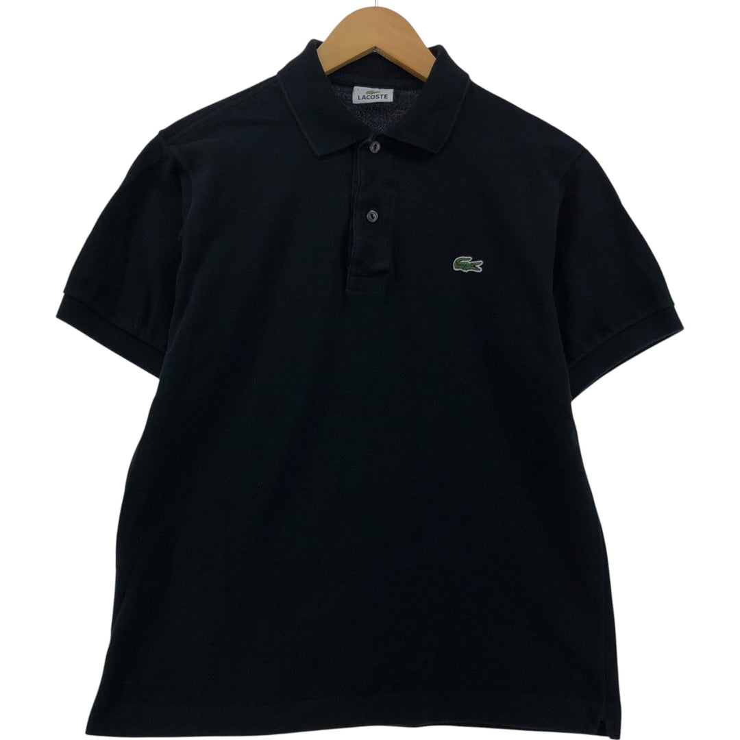 Lacoste LACOSTE short sleeve polo shirt size 3, men's size S cotton black type Vintage Second Hand