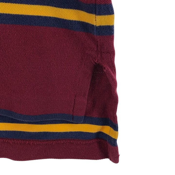 Ralph Lauren POLO by Ralph Lauren short sleeve striped polo shirt, men's size L cotton red type Vintage Second Hand