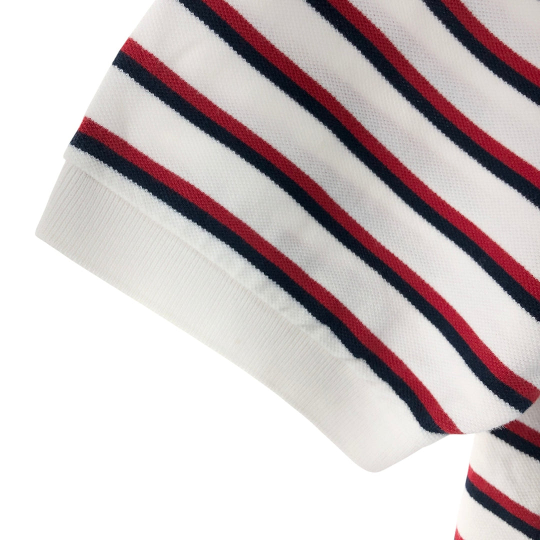Ralph Lauren POLO by Ralph Lauren short sleeve striped polo shirt, men's XL size cotton white type Vintage Second Hand