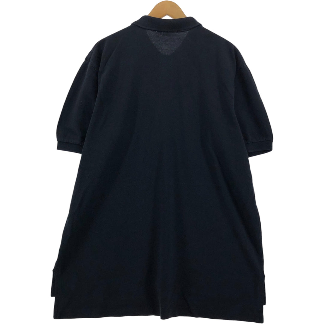 Ralph Lauren POLO by Ralph Lauren short sleeve polo shirt, men's XL size cotton black type Vintage Second Hand