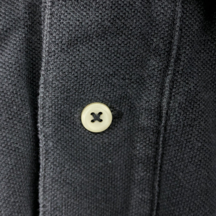 Ralph Lauren POLO by Ralph Lauren short sleeve polo shirt, men's XL size cotton black type Vintage Second Hand