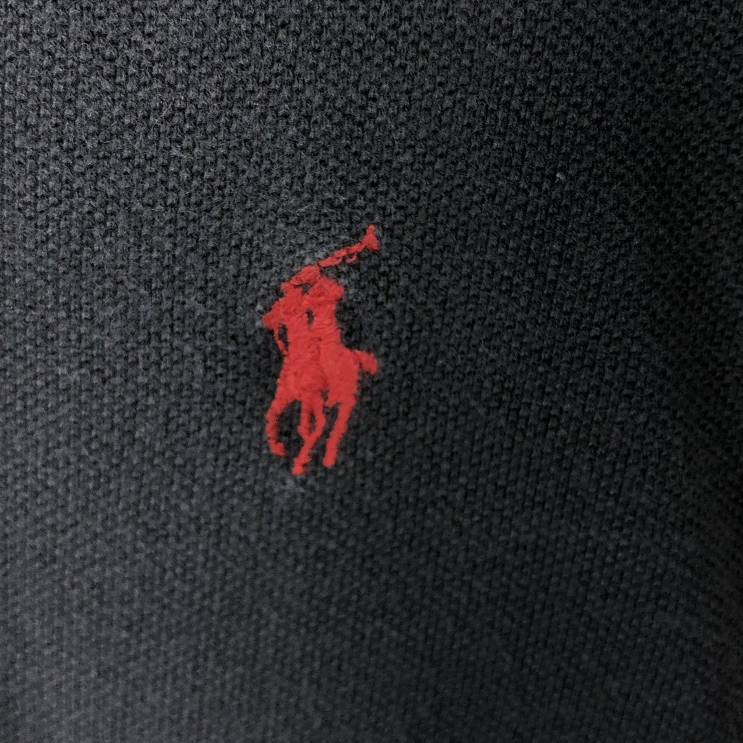 Ralph Lauren POLO by Ralph Lauren short sleeve polo shirt, men's XL size cotton black type Vintage Second Hand