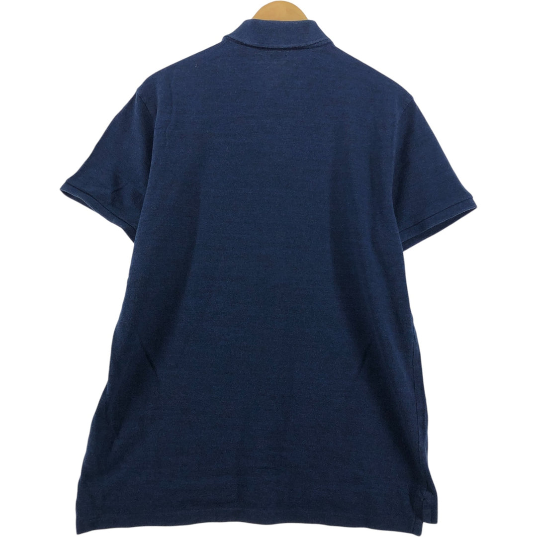 Ralph Lauren POLO RALPH LAUREN SLIM FIT short sleeve polo shirt men's XL equivalent cotton Navy blue Vintage Second Hand