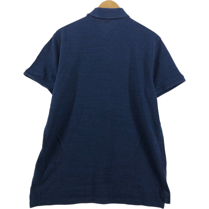 Ralph Lauren POLO RALPH LAUREN SLIM FIT short sleeve polo shirt men's XL equivalent cotton Navy blue Vintage Second Hand