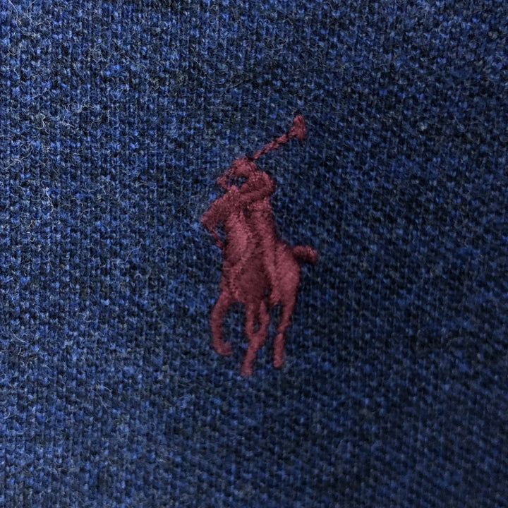Ralph Lauren POLO RALPH LAUREN SLIM FIT short sleeve polo shirt men's XL equivalent cotton Navy blue Vintage Second Hand