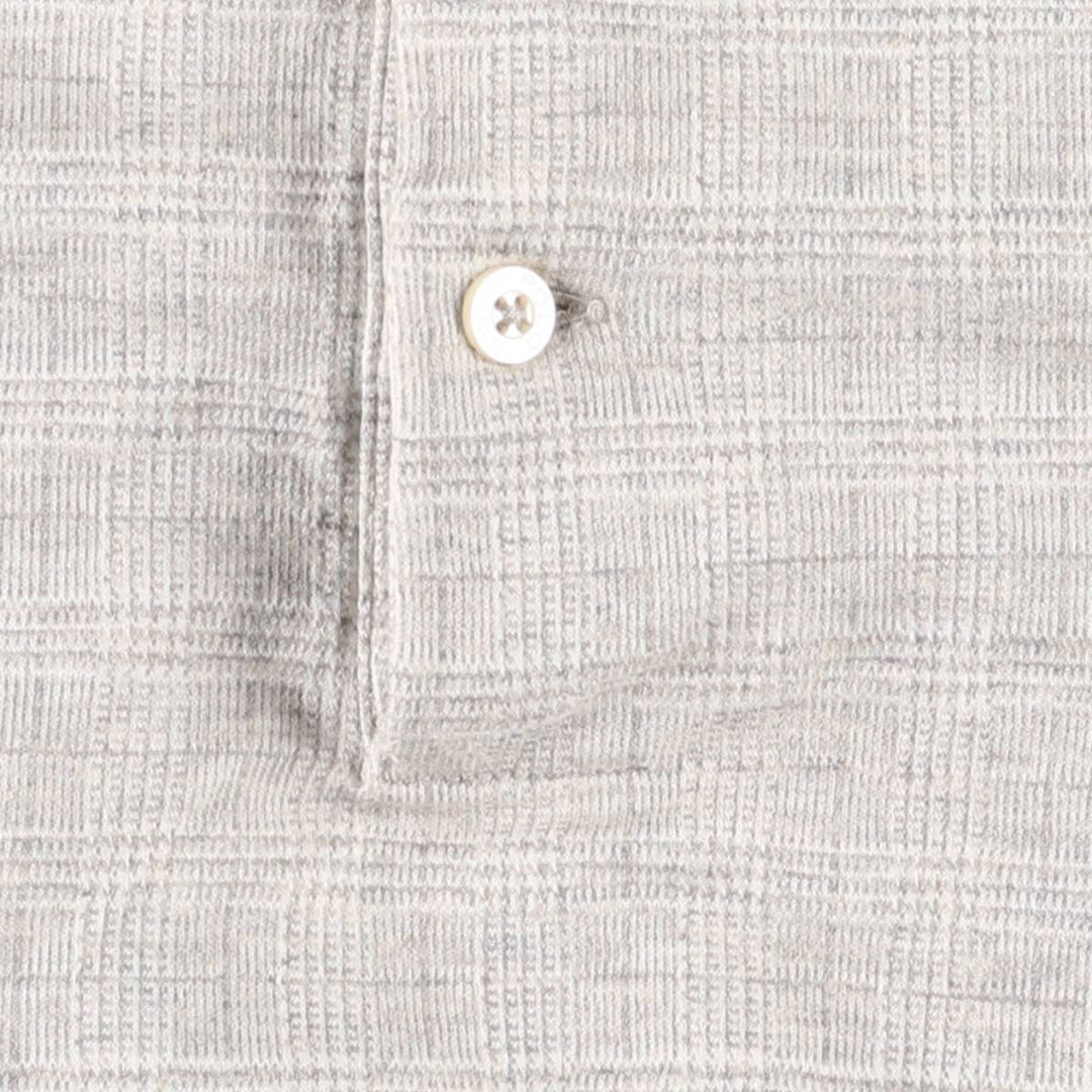 Ralph Lauren POLO GOLF Polo Golf short sleeve check polo shirt men's M equivalent Pima Cotton gray type Vintage Second Hand