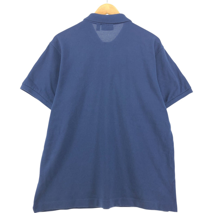 Lacoste Classic Fit short sleeve polo shirt size 6, men's XL cotton blue type Vintage Second Hand
