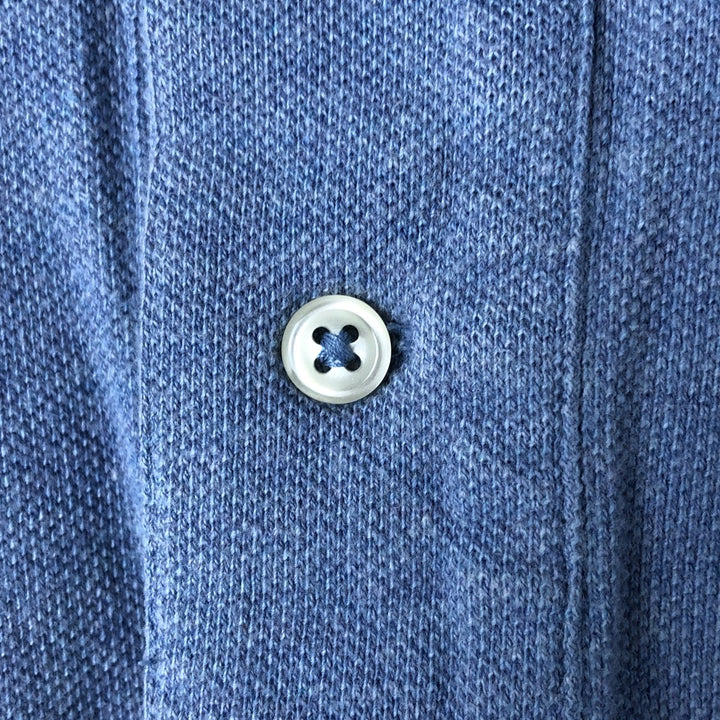 Ralph Lauren POLO by Ralph Lauren short sleeve polo shirt, men's XL size cotton Blue type light blue Vintage Second Hand