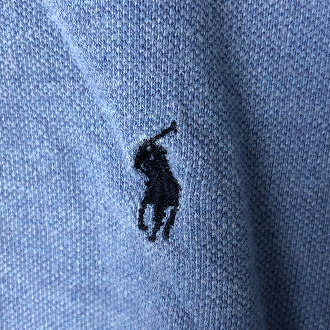 Ralph Lauren POLO by Ralph Lauren short sleeve polo shirt, men's XL size cotton Blue type light blue Vintage Second Hand