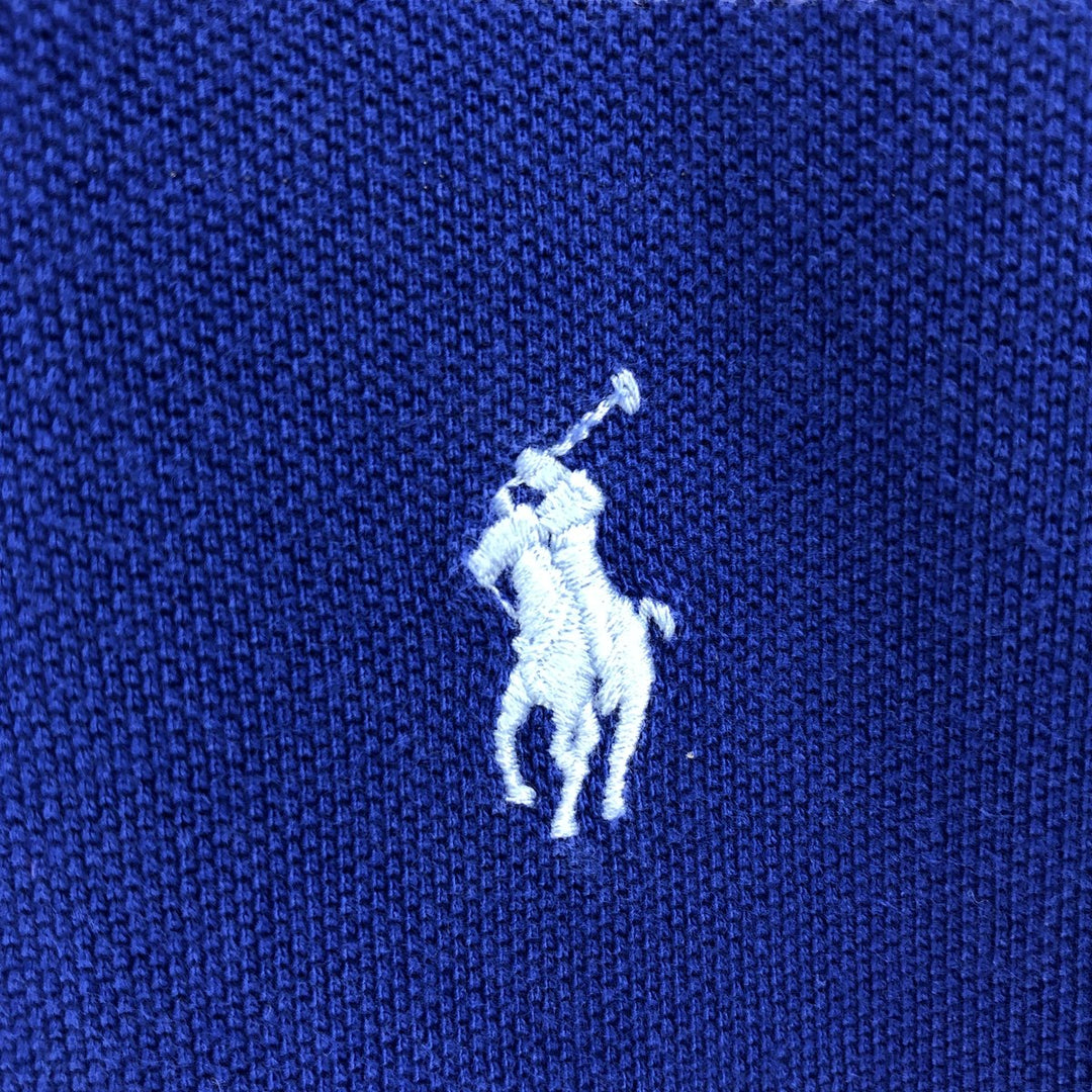 Ralph Lauren POLO by Ralph Lauren short sleeve striped polo shirt, men's size L cotton blue type Vintage Second Hand