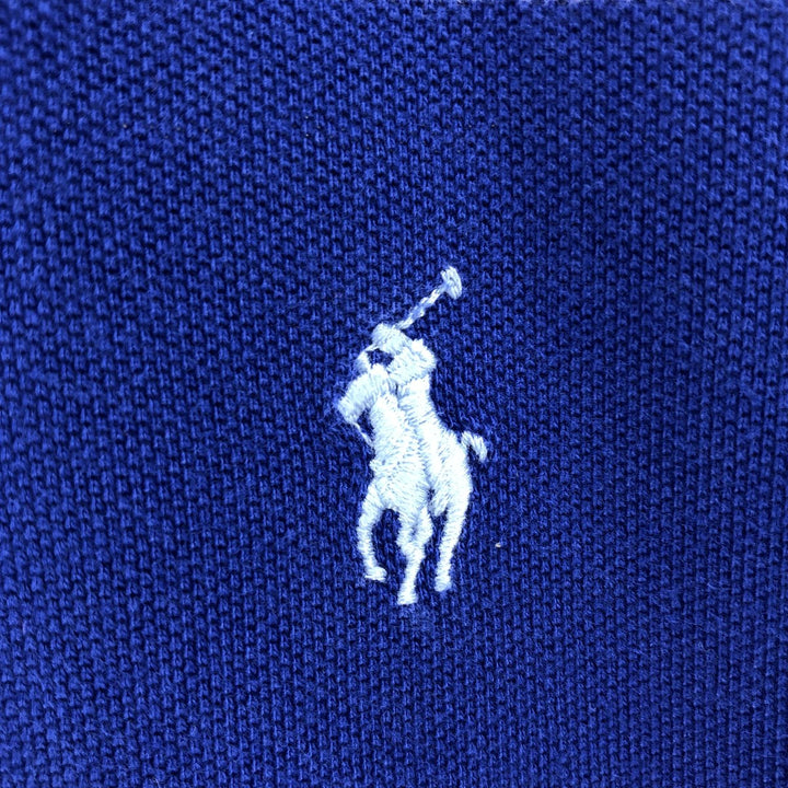 Ralph Lauren POLO by Ralph Lauren short sleeve striped polo shirt, men's size L cotton blue type Vintage Second Hand