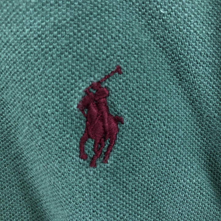 Ralph Lauren POLO by Ralph Lauren short sleeve polo shirt, men's XL size cotton green type Vintage Second Hand