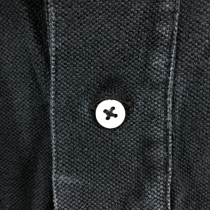 Ralph Lauren POLO by Ralph Lauren short sleeve polo shirt, men's XL size cotton black type Vintage Second Hand