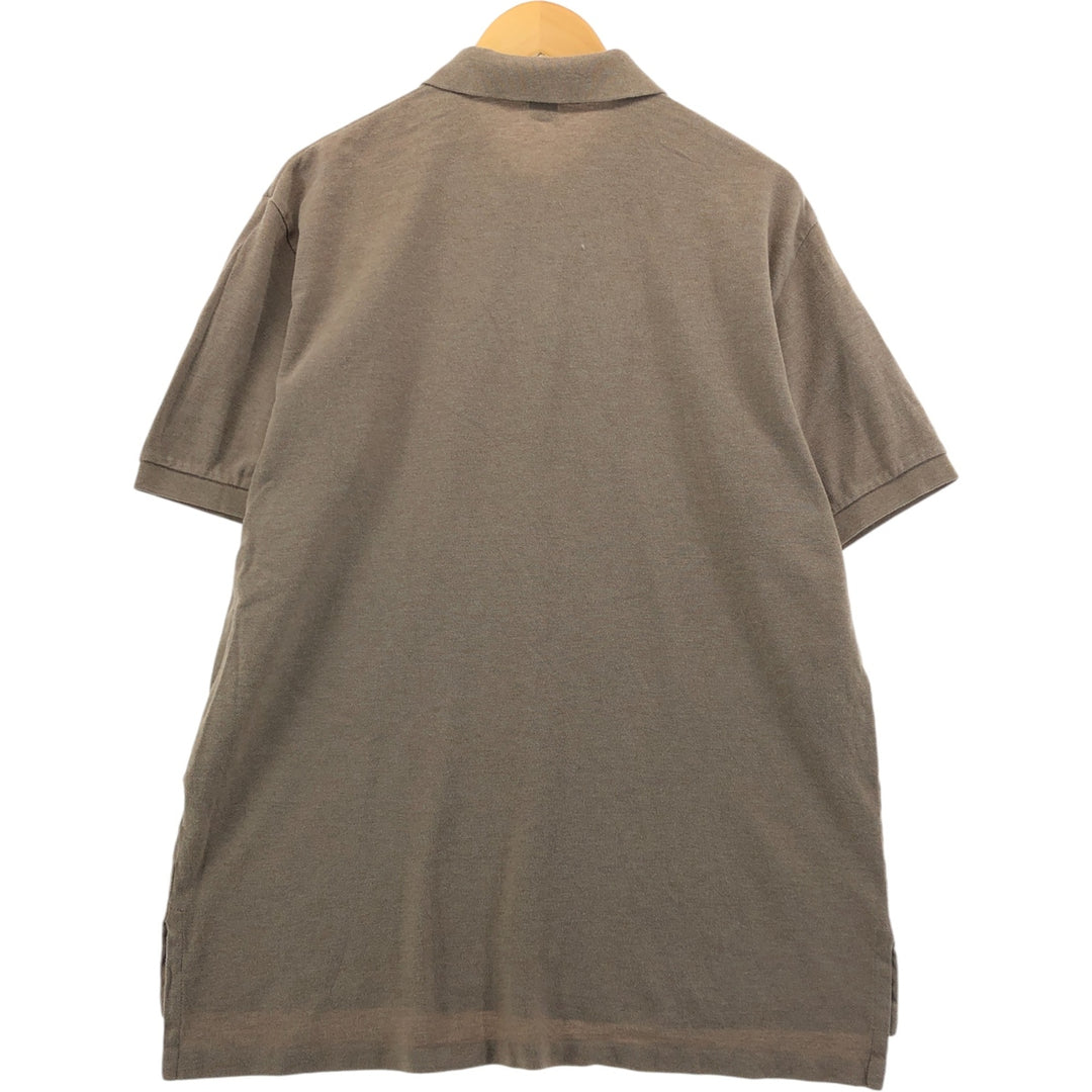 Ralph Lauren POLO by Ralph Lauren short sleeve polo shirt, men's XL size cotton Khaki type beige Vintage Second Hand