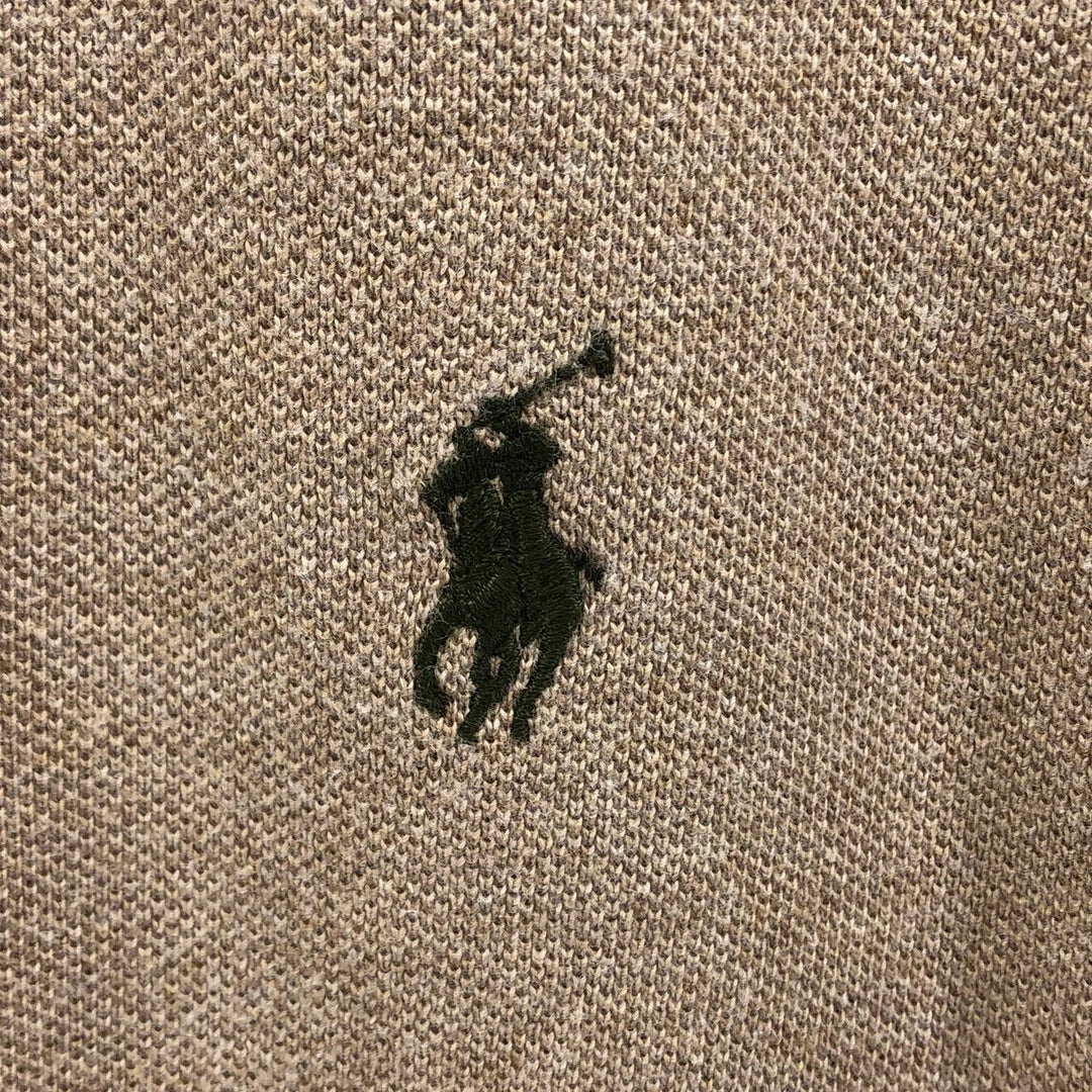 Ralph Lauren POLO by Ralph Lauren short sleeve polo shirt, men's XL size cotton Khaki type beige Vintage Second Hand