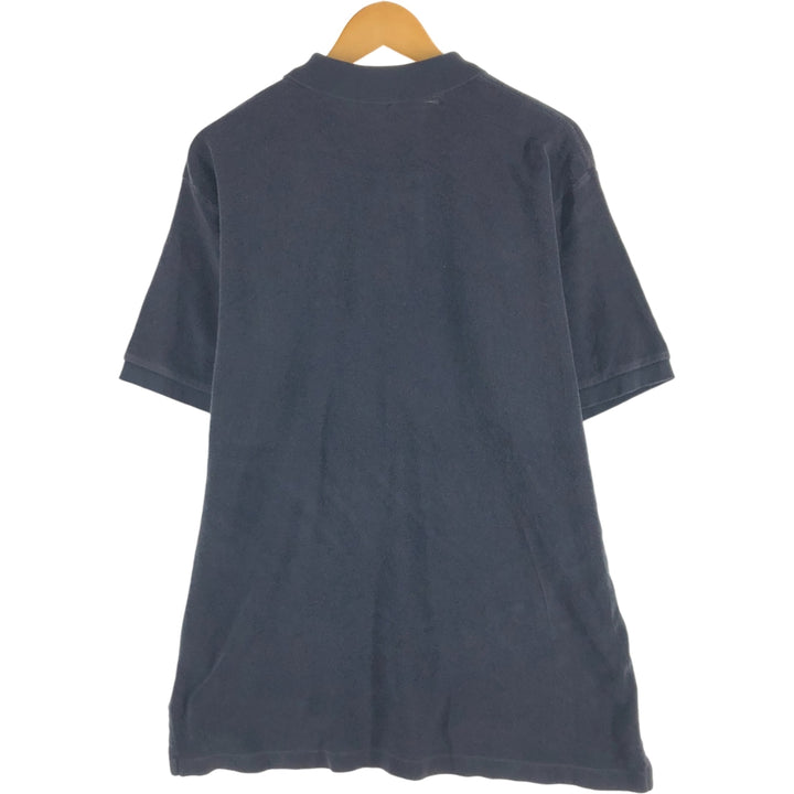 Ralph Lauren POLO by Ralph Lauren short sleeve polo shirt, men's XL size cotton black type Vintage Second Hand