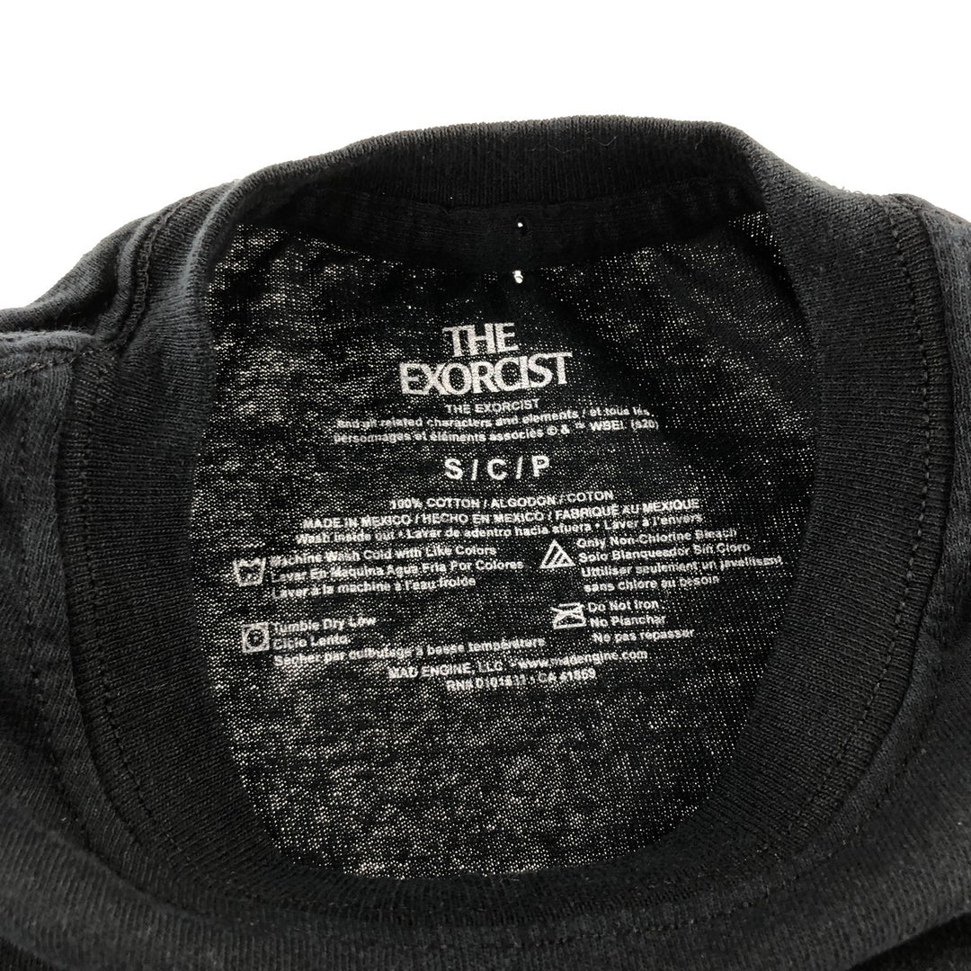 THE EXORCIST Movie T-shirt for men (S size) cotton black type Vintage Second Hand