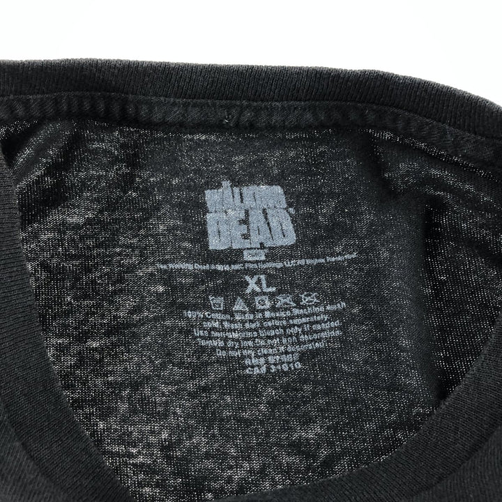 THE WALKING DEAD The Walking Dead Movie T-shirt Men's XL size cotton black type Vintage Second Hand