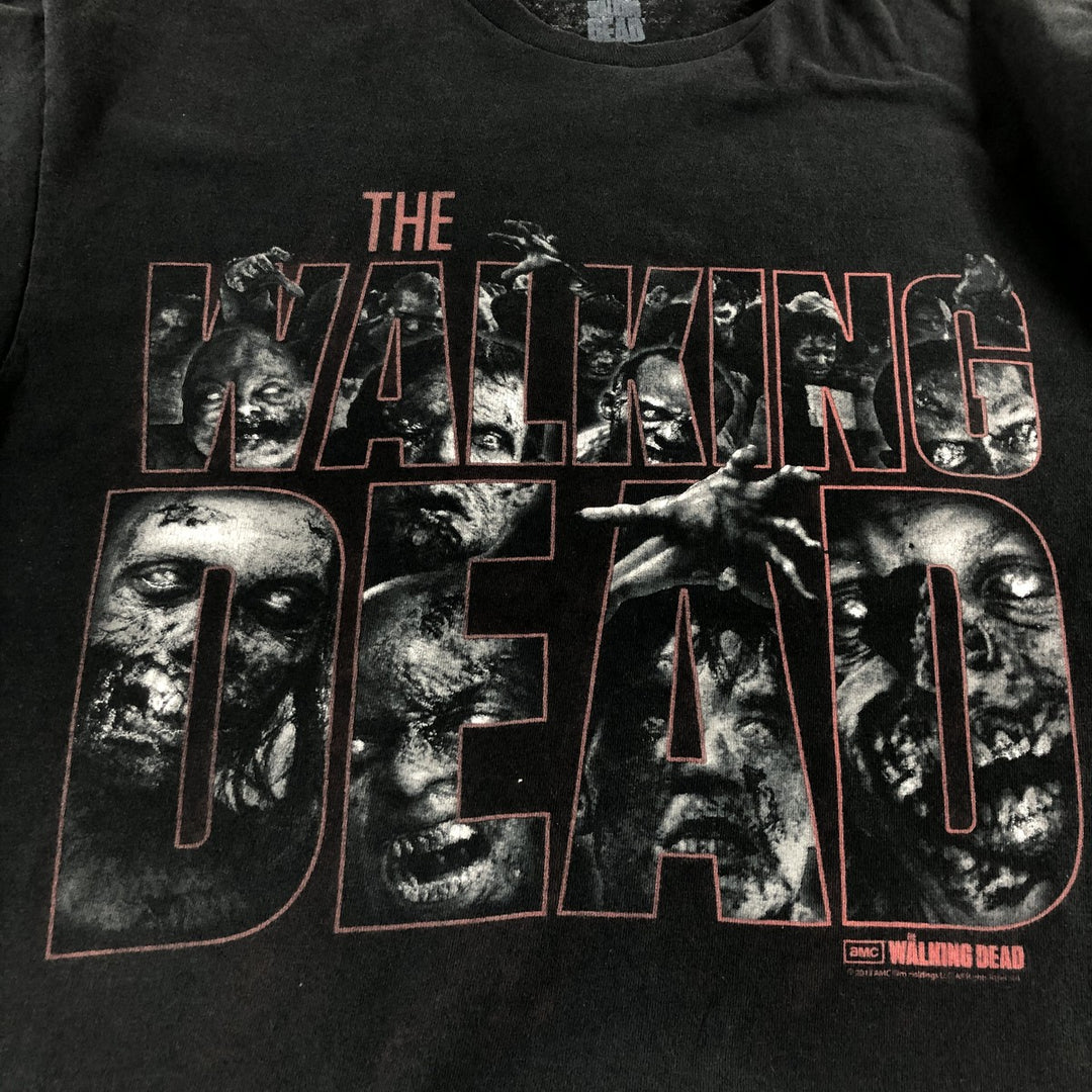 THE WALKING DEAD The Walking Dead Movie T-shirt Men's XL size cotton black type Vintage Second Hand