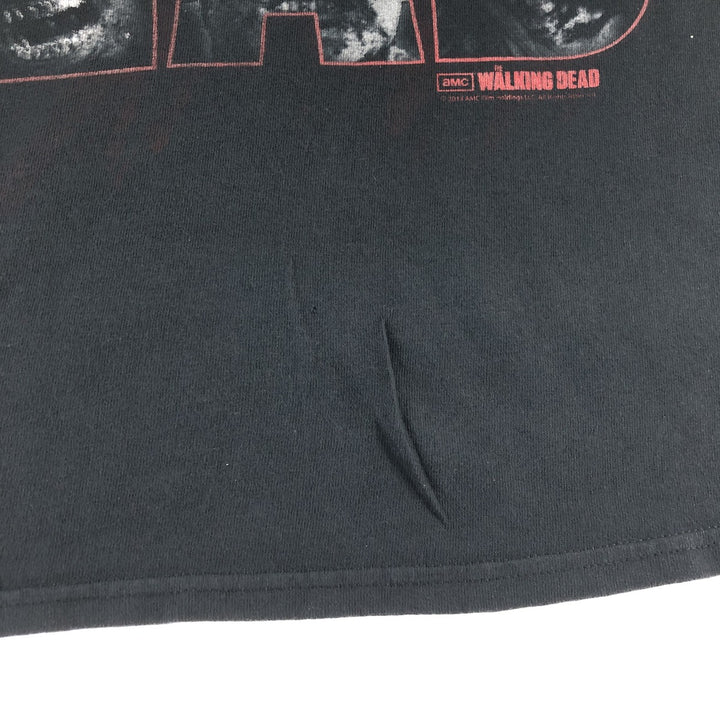 THE WALKING DEAD The Walking Dead Movie T-shirt Men's XL size cotton black type Vintage Second Hand