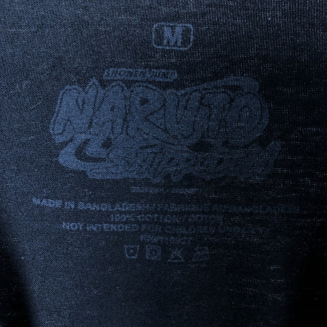 NARUTO SHIPPUDEN Naruto Shippuden Anime Character Print T-Shirt Men's M Size cotton black type Vintage Second Hand