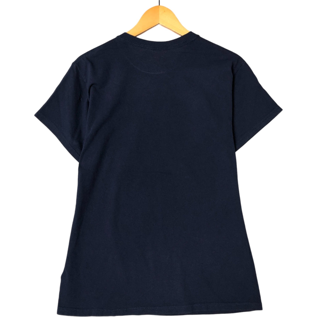 Inuyasha Anime Character Print T-Shirt Men's M Size cotton navy blue type Vintage Second Hand