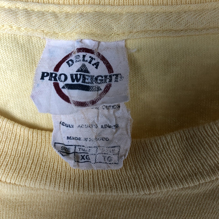 Delta Minions Character Print T-Shirt, Men's XL cotton yellow type Vintage Second Hand