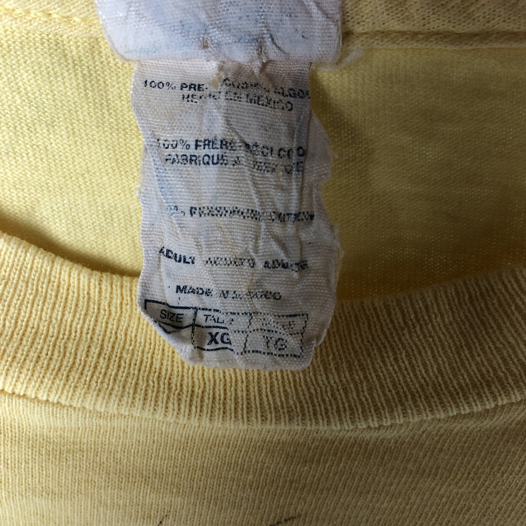 Delta Minions Character Print T-Shirt, Men's XL cotton yellow type Vintage Second Hand