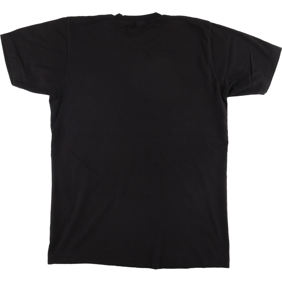 BLEACH Anime Character Print T-Shirt, Men's M Size cotton black type Vintage Second Hand