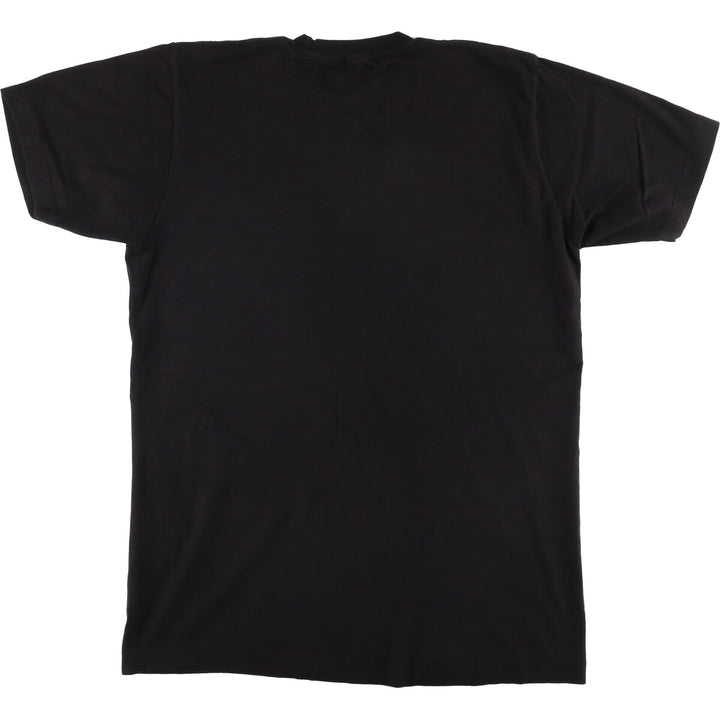 BLEACH Anime Character Print T-Shirt, Men's M Size cotton black type Vintage Second Hand