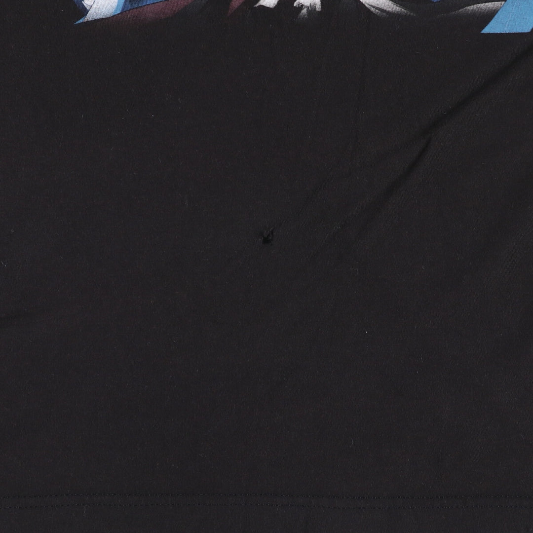 BLEACH Anime Character Print T-Shirt, Men's M Size cotton black type Vintage Second Hand