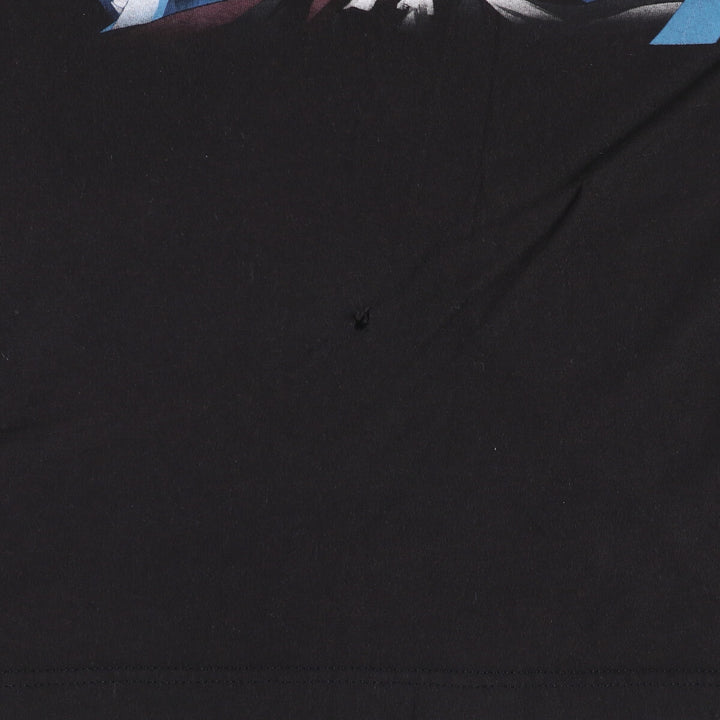 BLEACH Anime Character Print T-Shirt, Men's M Size cotton black type Vintage Second Hand
