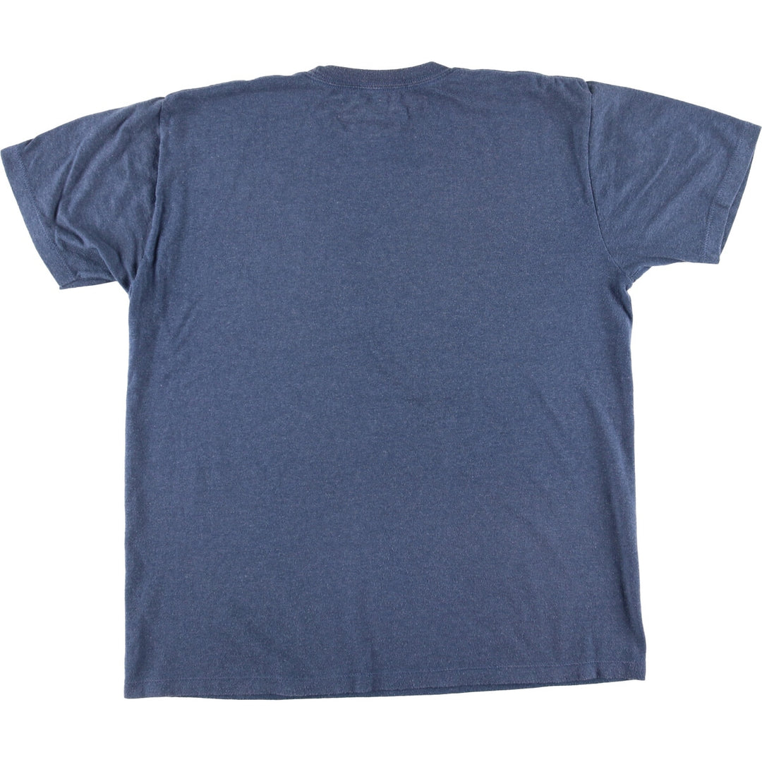 Minions Minions Character Print T-shirt Men's L size cotton blue type Vintage Second Hand