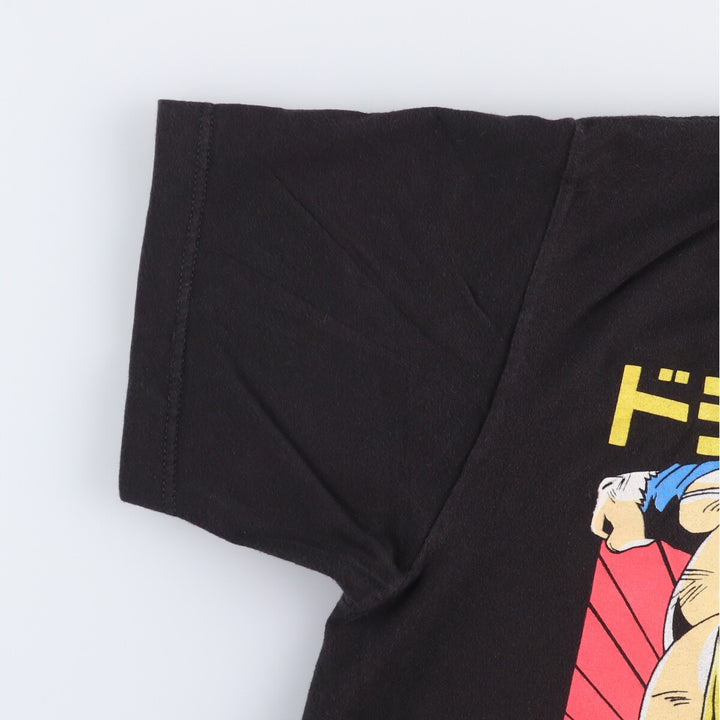 DRAGONBALLZ Dragon Ball Z Son Goku Anime Character Print T-Shirt Men's M size cotton black type Vintage Second Hand