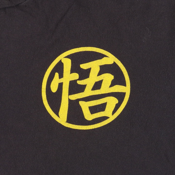 DRAGONBALLZ Dragon Ball Z Son Goku Anime Character Print T-Shirt Men's XL cotton black type Vintage Second Hand