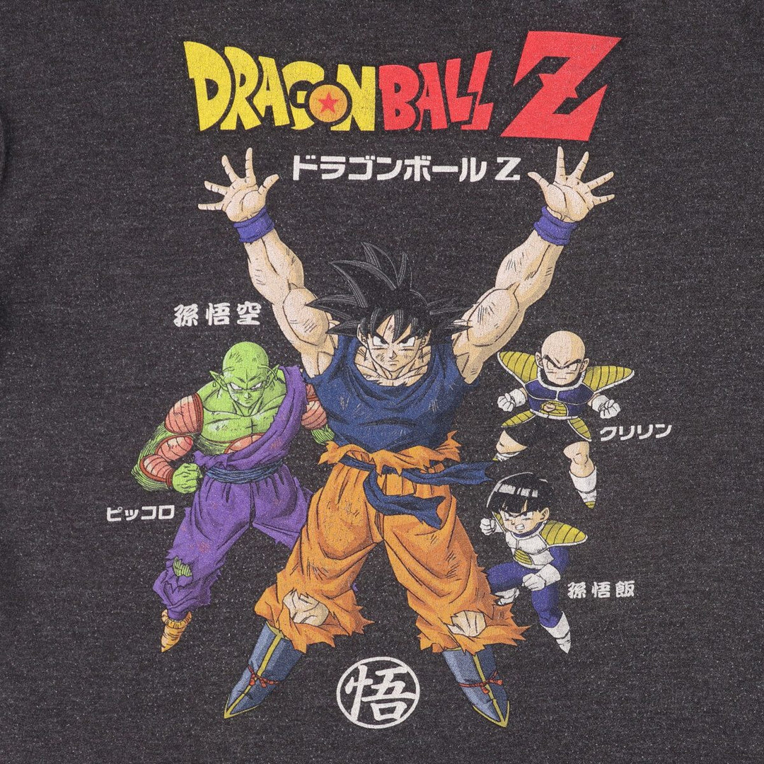 RIPPLE JUNCTION DORAGONBALL Z Dragon Ball Z Anime Character Print T-Shirt Men's M size unclear Charcoal Vintage Second Hand