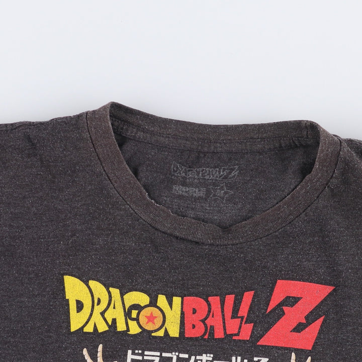 RIPPLE JUNCTION DORAGONBALL Z Dragon Ball Z Anime Character Print T-Shirt Men's M size unclear Charcoal Vintage Second Hand