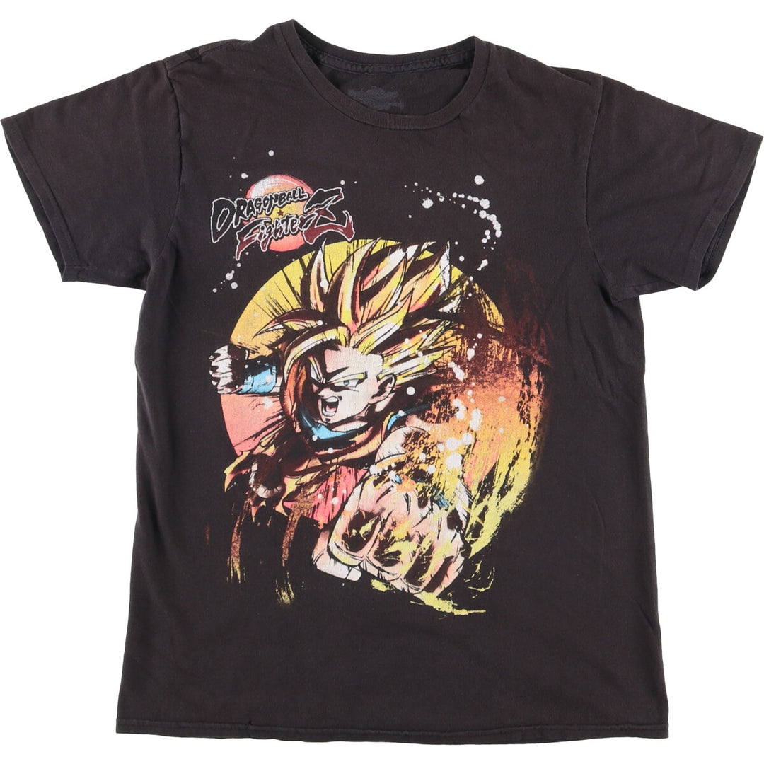 DORAGONBALL FighterZ Dragon Ball Fighterz Son Goku Video Game Character Print T-Shirt Men's M cotton black type Vintage Second Hand