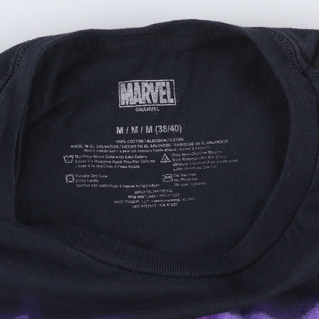 Marvel VENOM Character Print T-Shirt, Men's M cotton black type Vintage Second Hand