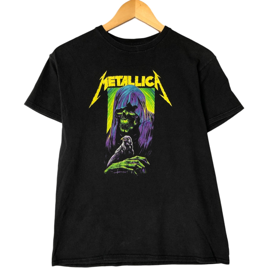 METALLICA Metallica Band T-shirt Band T Men's M size cotton black type Vintage Second Hand